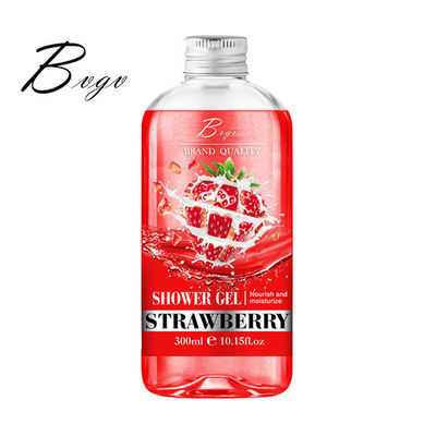 Vitamine della fragola che imbiancano il lavaggio di nutrizione del corpo del gel della doccia non che si asciuga