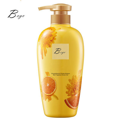 Sapone liquido organico del corpo dell'olio essenziale del limone del lavaggio del corpo dell'albicocca dell'agrume