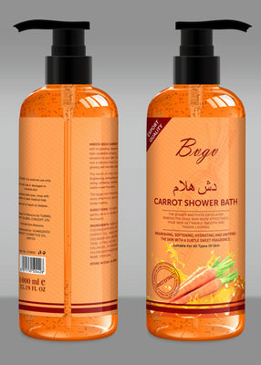 Imbiancatura del gel del lavaggio del corpo delle vitamine di Vegetales del sapone liquido della carota di Tonifying