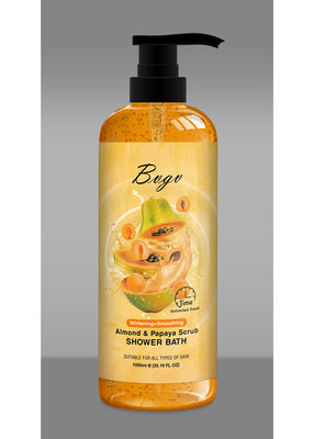 La camomilla del gel della doccia dell'albicocca 1000ml estrae delicatamente Sooth giallo-chiaro