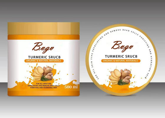 Il fronte di corpo dell'olio essenziale della polvere della curcuma sfrega Ginger Extract Nourishes Skin